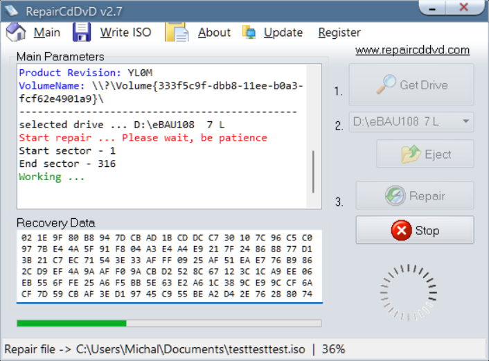 RepairCdDvD Get Data Back Recovery Disks