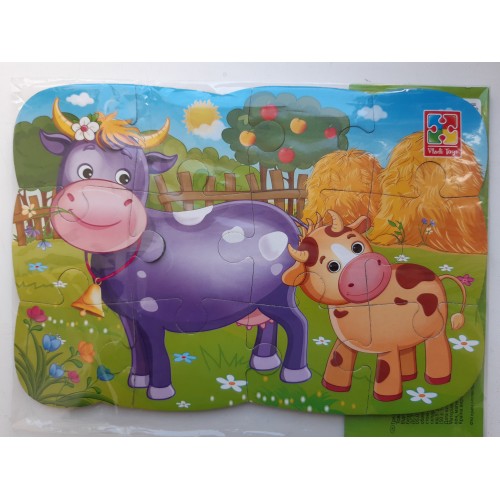 Магнитные пазлы Коровка 12 деталей в интернет магазине Kids toys: цена, отзывы, продажа, купить | k-km.com оптом и в розницу
