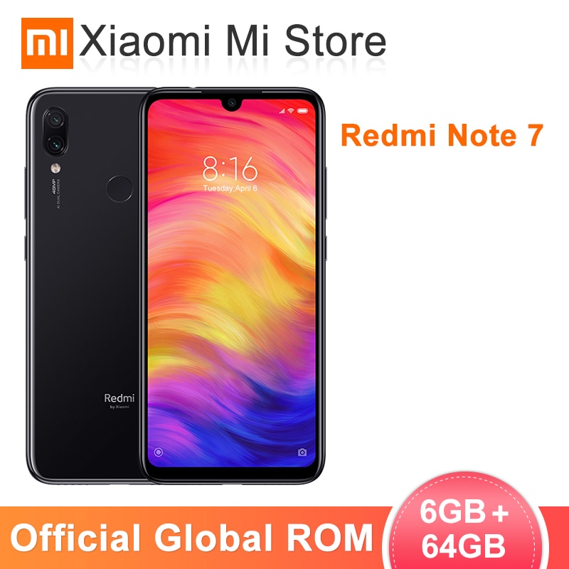 Xiaomi Redmi Note 7 с глобальной прошивкой, 6 ГБ ОЗУ, 64 Гб ПЗУ, мобильный телефон, Восьмиядерный процессор Snapdragon 660 6,3 "19,5: 9, полный экран, задняя камера 48MP-in Мобильные телефоны from Мобильные телефоны и телекоммуникации on Aliexpress.com | Alibaba Group