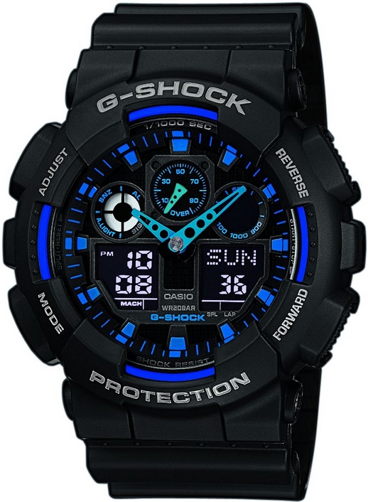 GA-100-1A2ER, купить мужские часы Casio GA-100-1A2ER коллекция G-Shock - Киев, Украина. Интернет магазин CASIO Official Ua