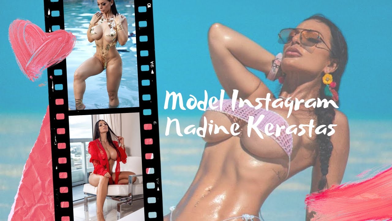 Nadine Kerastas. Attractive Fitness Model Instagram. - YouTube