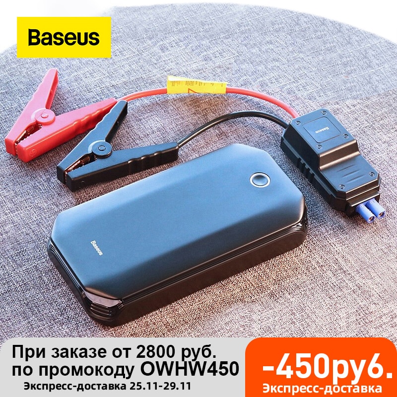Baseus Car Jump Starter Starting Device Battery Power Bank 800A Jumpstarter Auto Buster Emergency Booster Car Charger Jump Start|Jump Starter|   - AliExpress