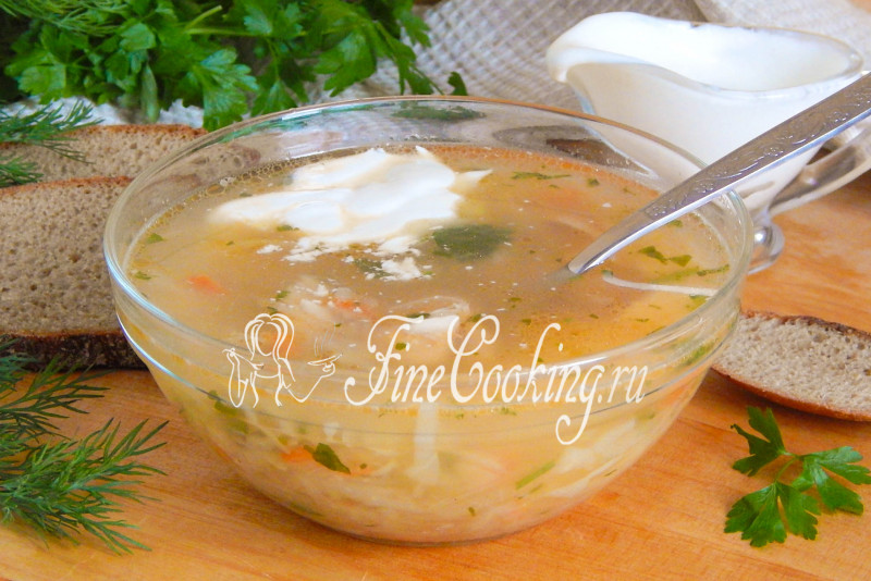 Щи из свежей капусты с курицей - рецепт с фото